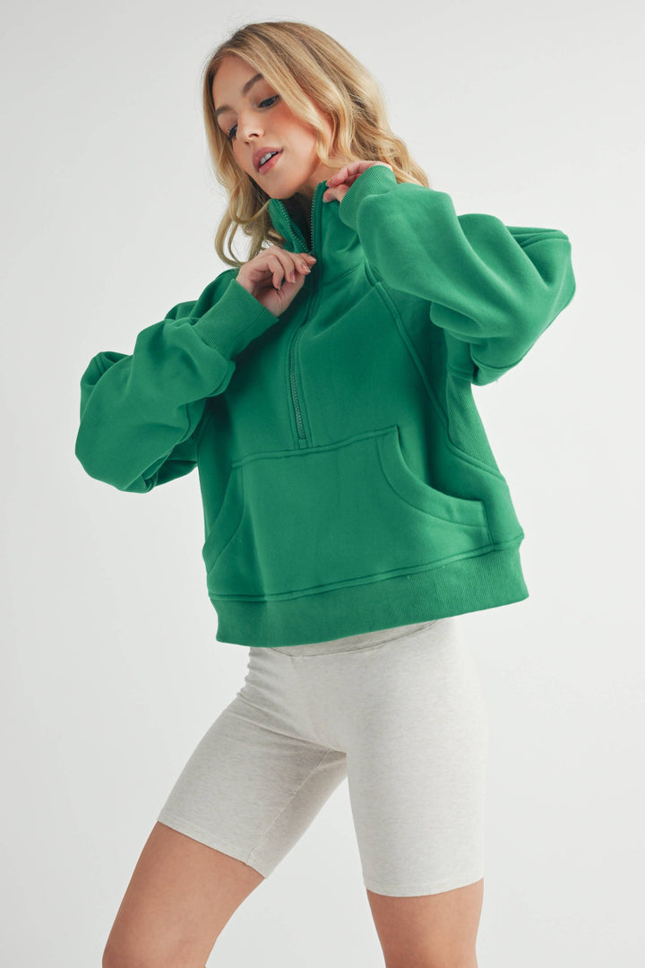 Super-Soft Half Zip: Tomato / M / Pullover