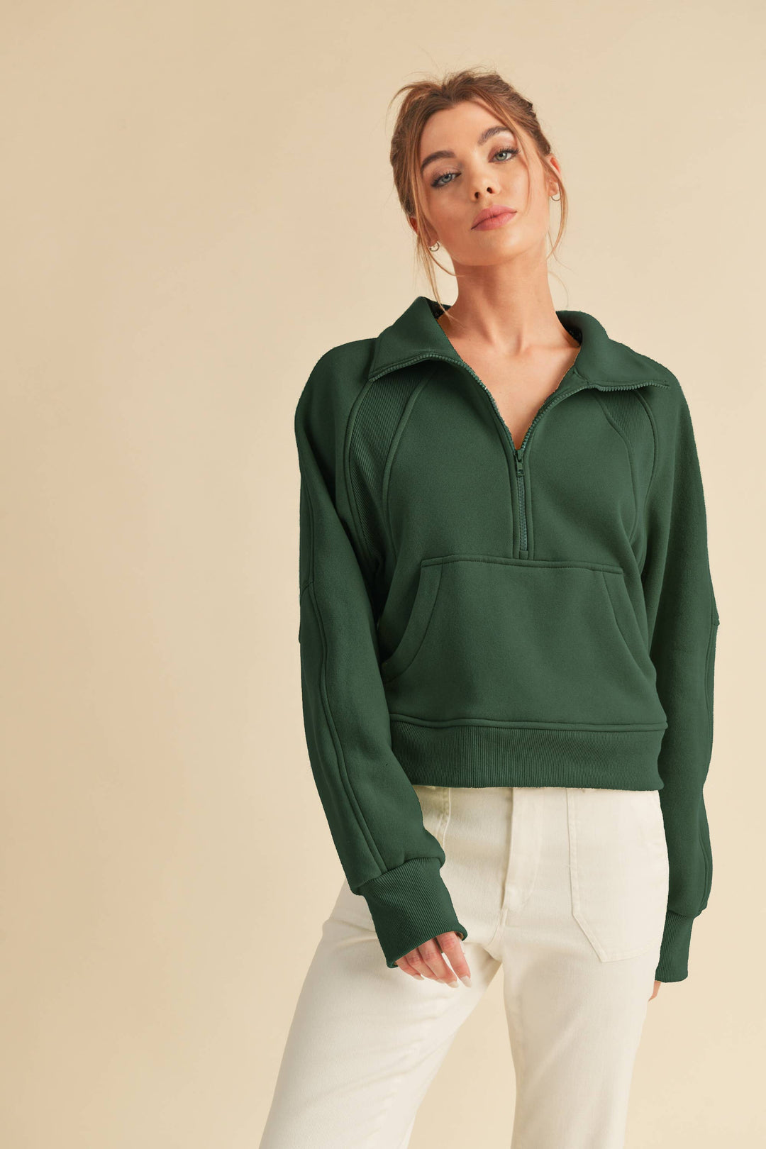 Super-Soft Half Zip: Tomato / M / Pullover