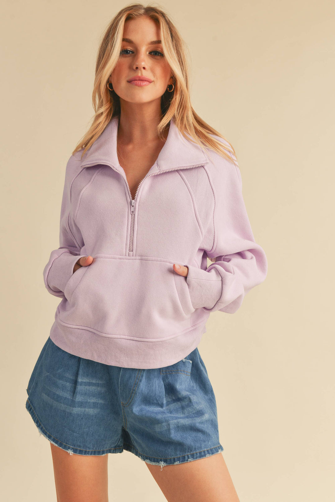 Super-Soft Half Zip: Tomato / M / Pullover