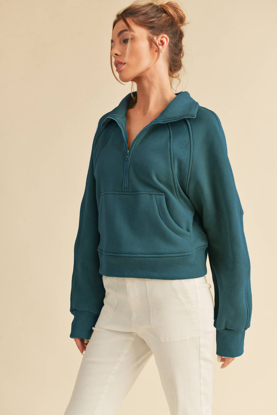 Super-Soft Half Zip: Black / L / Pullover