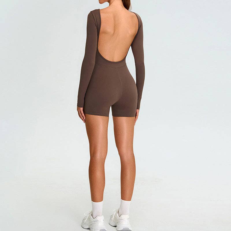 Annabelle Yoga Shorts Jumpsuit