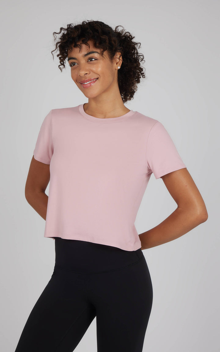 Super Soft Tulip Split-Back Tee
