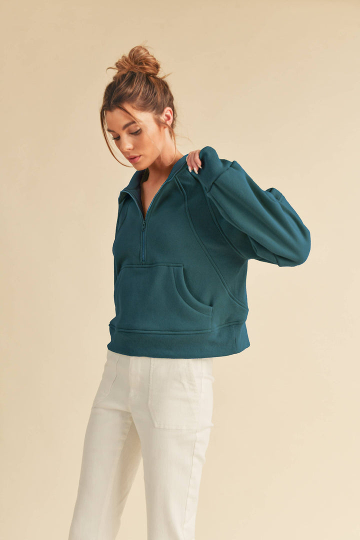 Super-Soft Half Zip: Tomato / M / Pullover