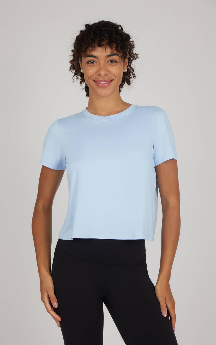 Super Soft Tulip Split-Back Tee