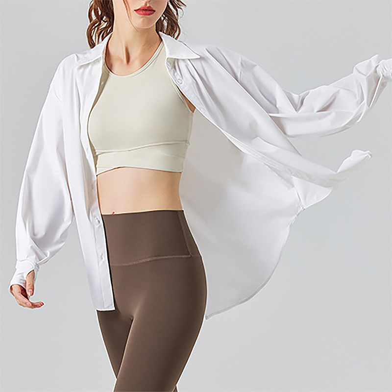 Zephyr SPF Cardigan: Coconut White / S/M