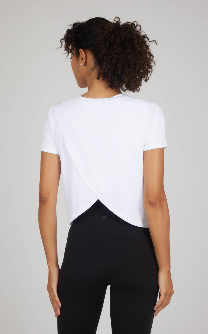Super Soft Tulip Split-Back Tee