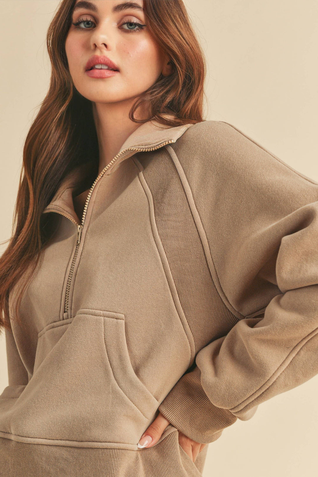 Super-Soft Half Zip: Black / L / Pullover
