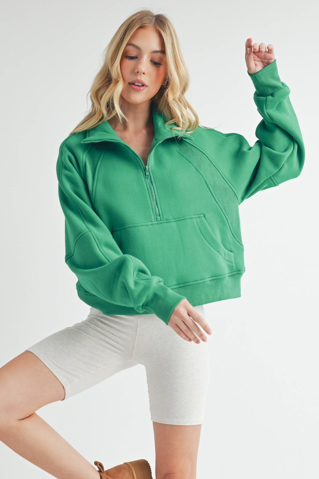 Super-Soft Half Zip: Black / L / Pullover