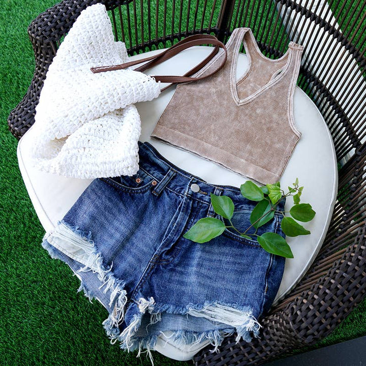 Ribbed Racerback Brami