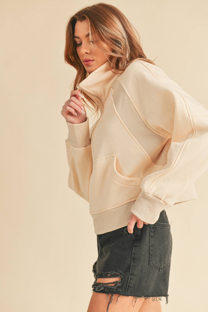 Super-Soft Half Zip: Tomato / M / Pullover